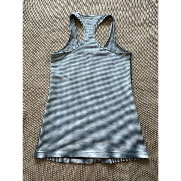 Lululemon Cool Racerback  Black And‎ White Checkered Gingham Size 6 - Picture 1 of 6